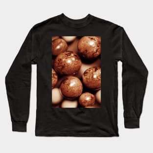 Wood Balls pattern, a perfect gift for any woodworker or nature lover! #48 Long Sleeve T-Shirt